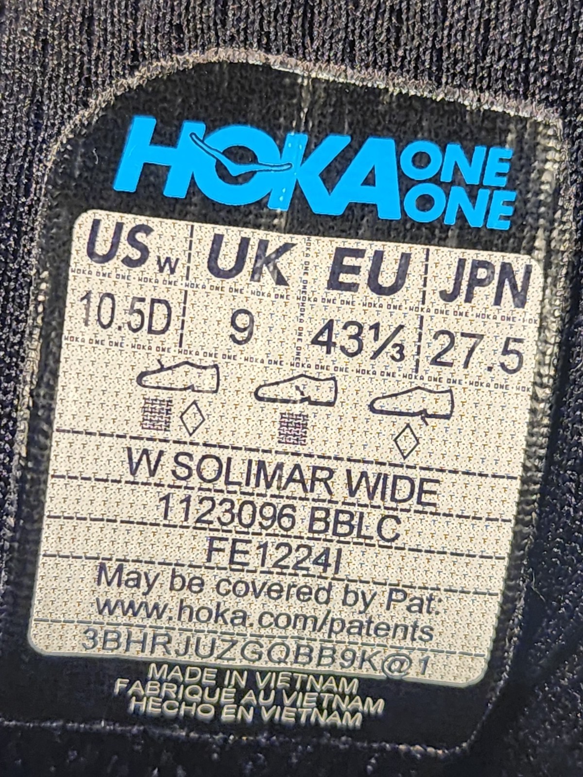 Hoka One One HOKA Solimar Triple Black Women’s Size 10.5D Wide 1123096BBLC