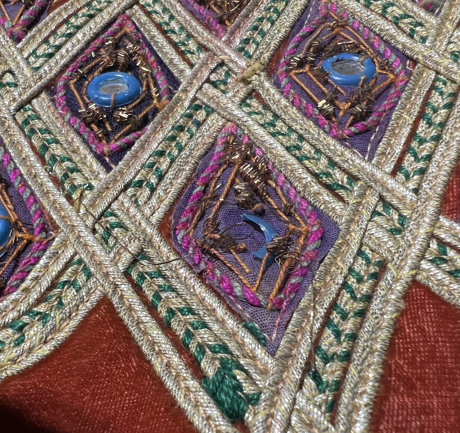 Vintage Afghan Mens wedding vest waskat or sadri with mirrors
