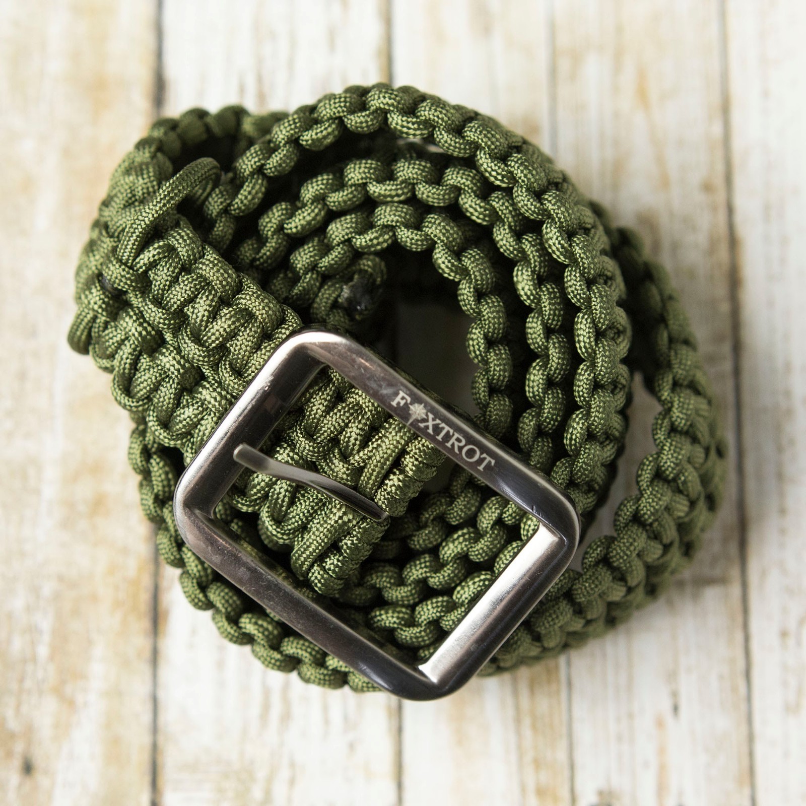 FOXTROT 550lb Survival Military Grade Paracord Belt with FREE Matching Bracelet