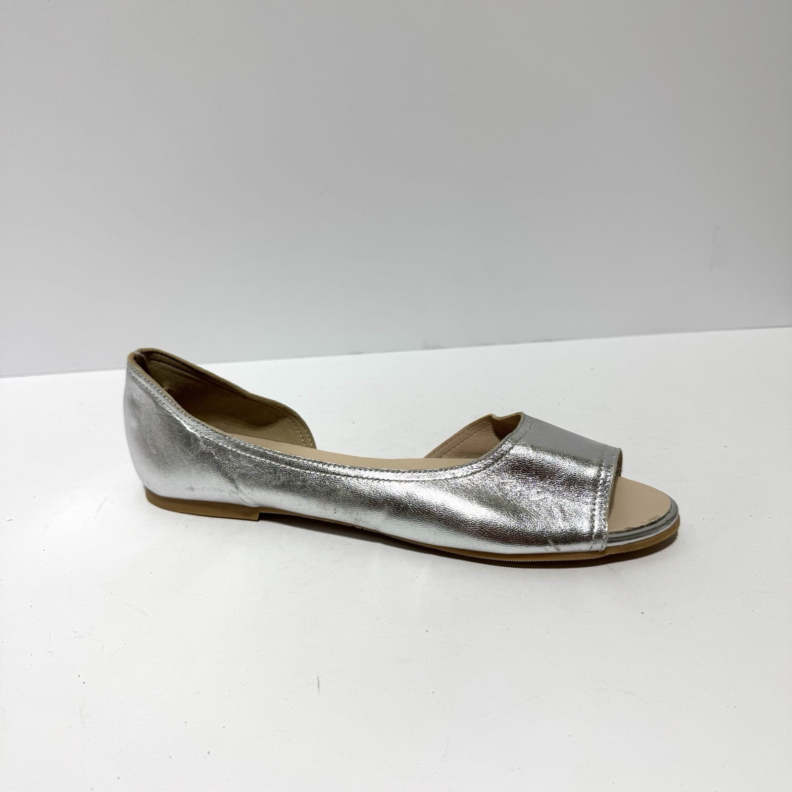 Avellini Womens Flats Silver Size EU39 M US8