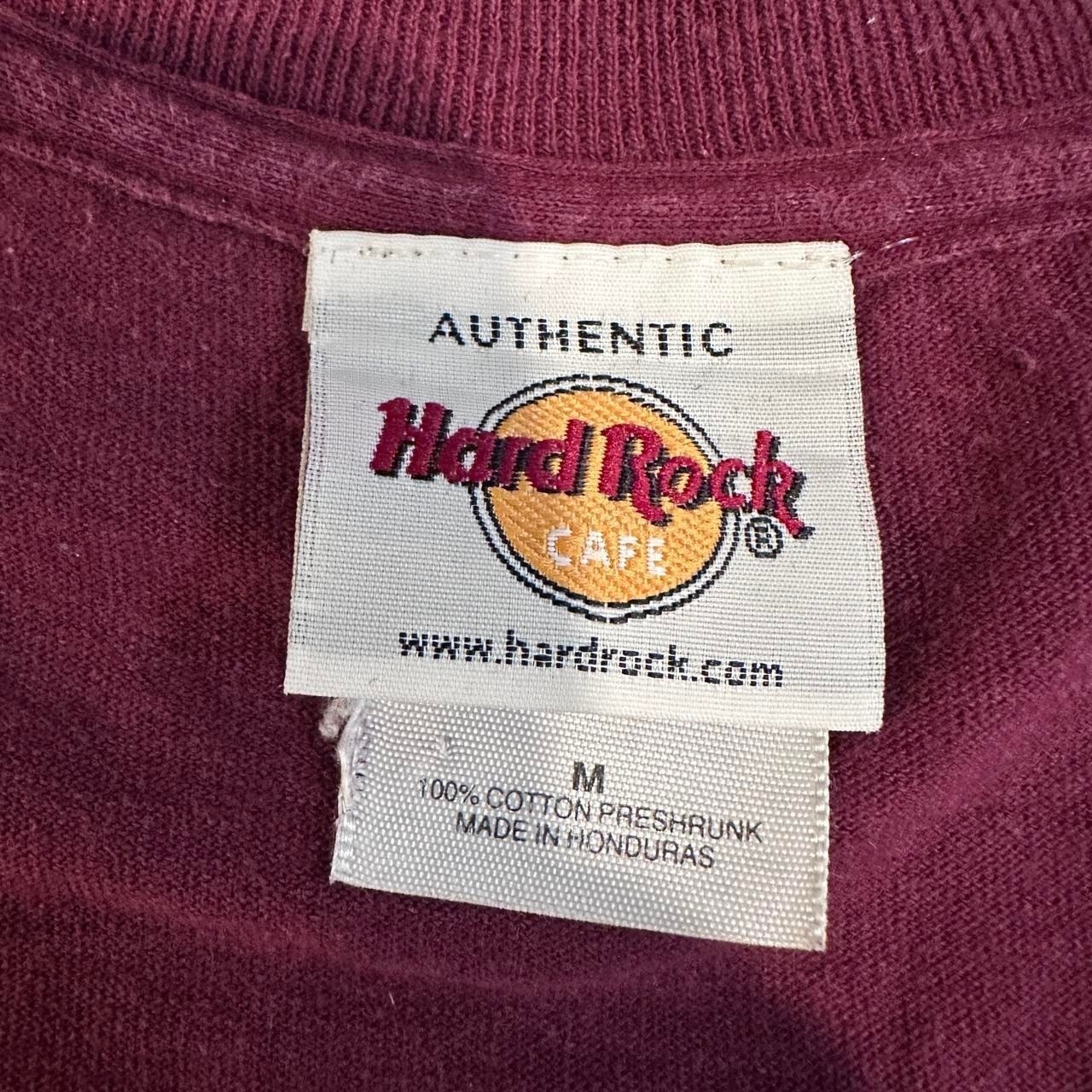 Hard Rock Cafe Orlando Graphic T Shirt Burgundy Logo Tee Mens Medium