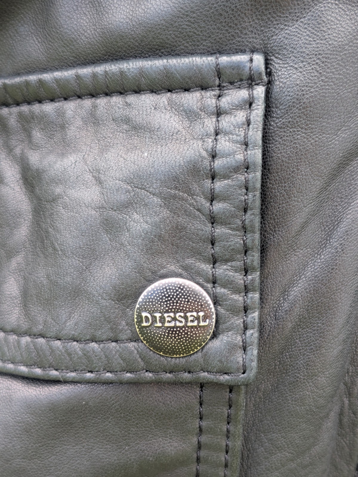 Diesel Soft Lambskin Leather Jacket Sz S