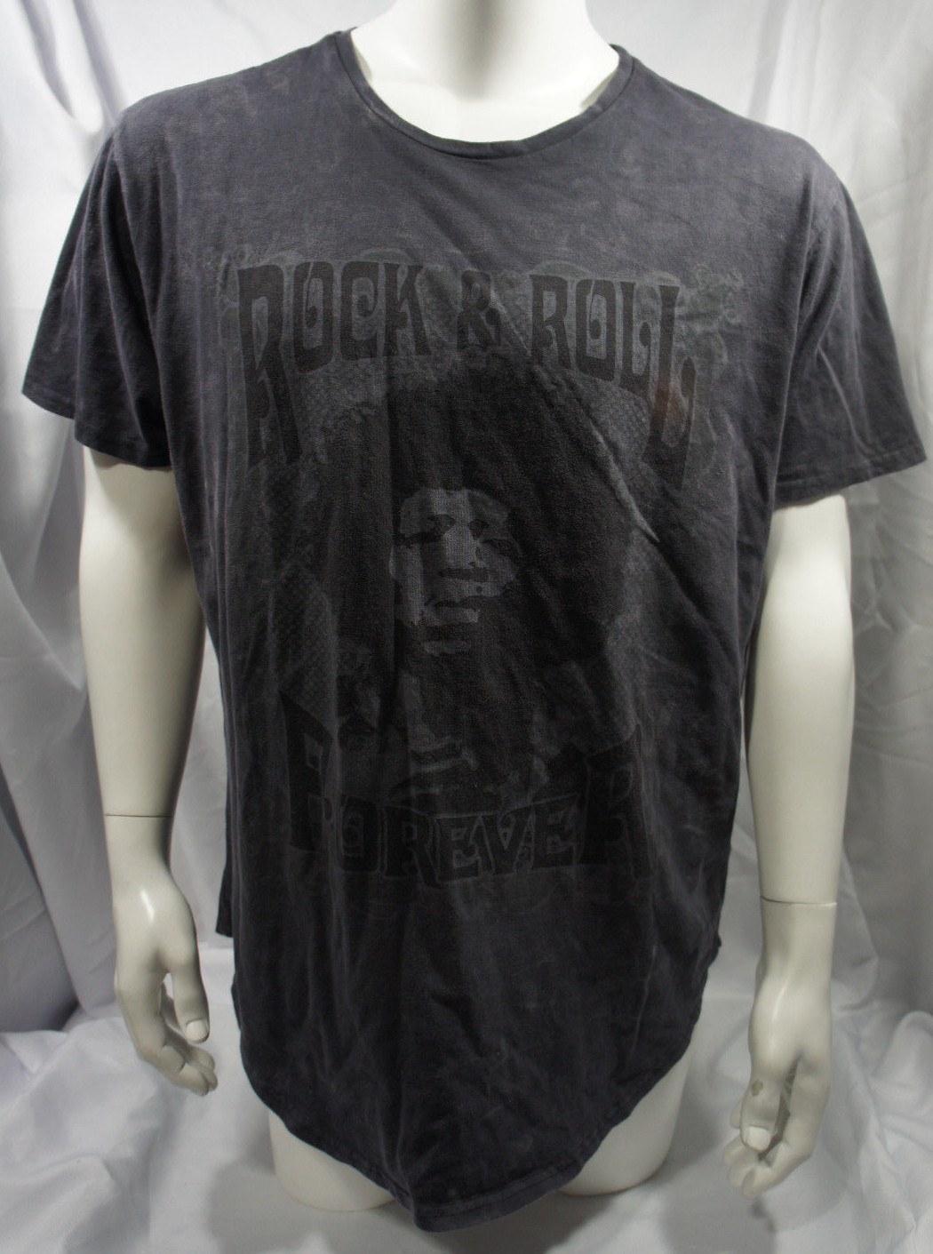 AMERICAN STITCH Mens Rock & Roll Hendrix Black Graphic Shirt $95 Size 2XL