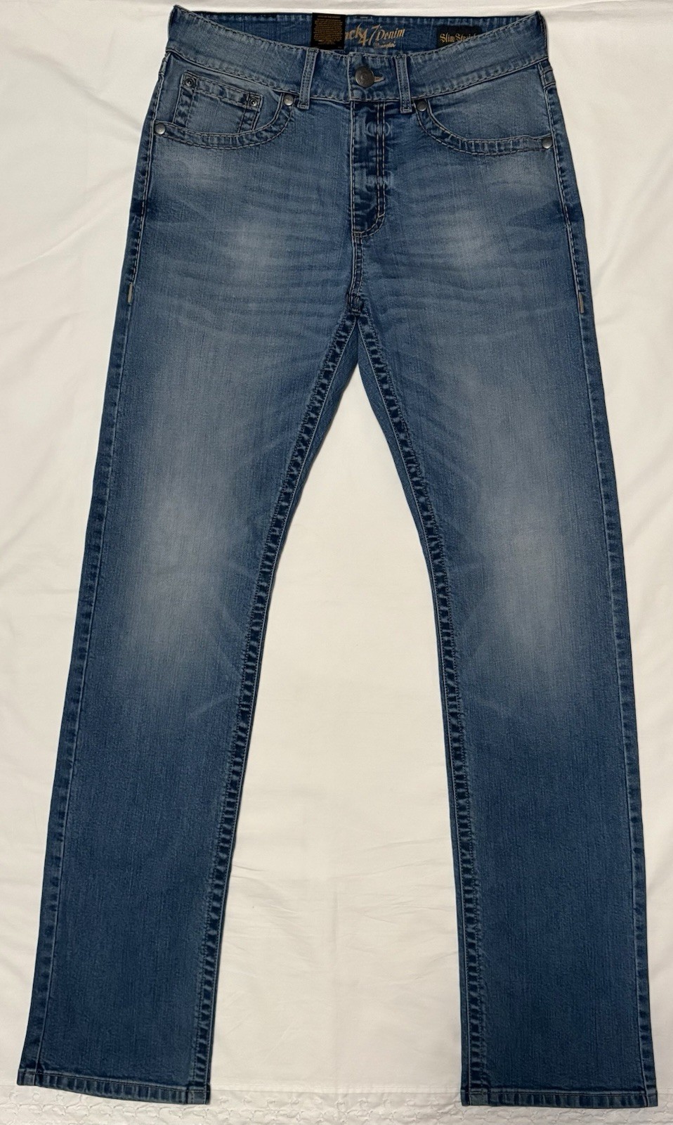 NEW Wrangler Rock 47 Demin MRS47 Wild West Men’s Slim Fit Jean Size 32×36
