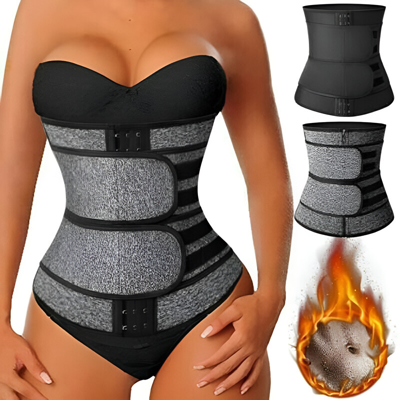 Waist Trainer for Women Tummy Wrap Plus Size Trimmer Belt Sweat Body Shaper