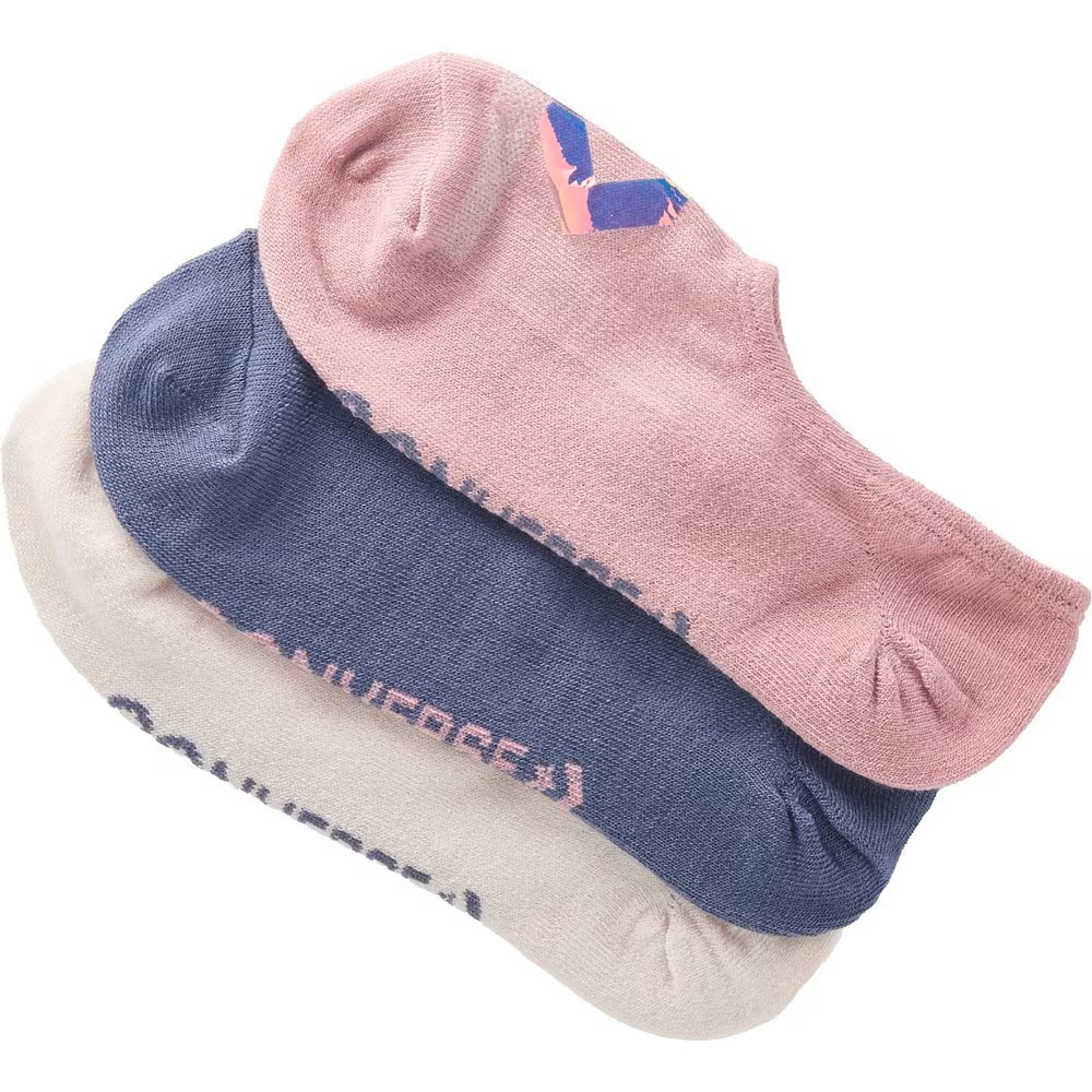 Converse Women’s Flat Knit Ultra Low Socks 4-10 3-Pack (Lotus/Blush/Lavender)