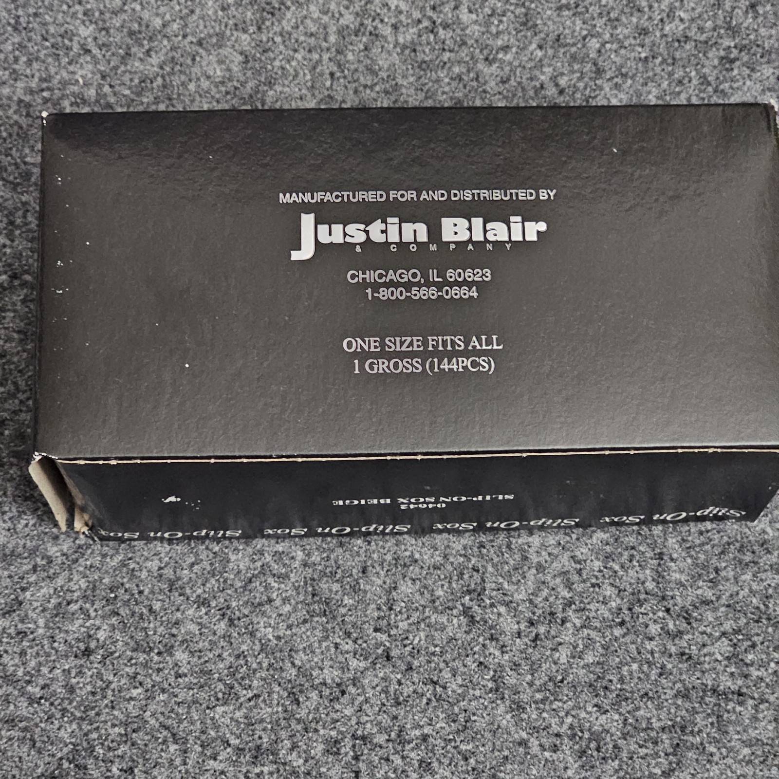 Justin Blair Slip-On Sox Beige 144 PCS 1 Gross One Size Fits All USA Made