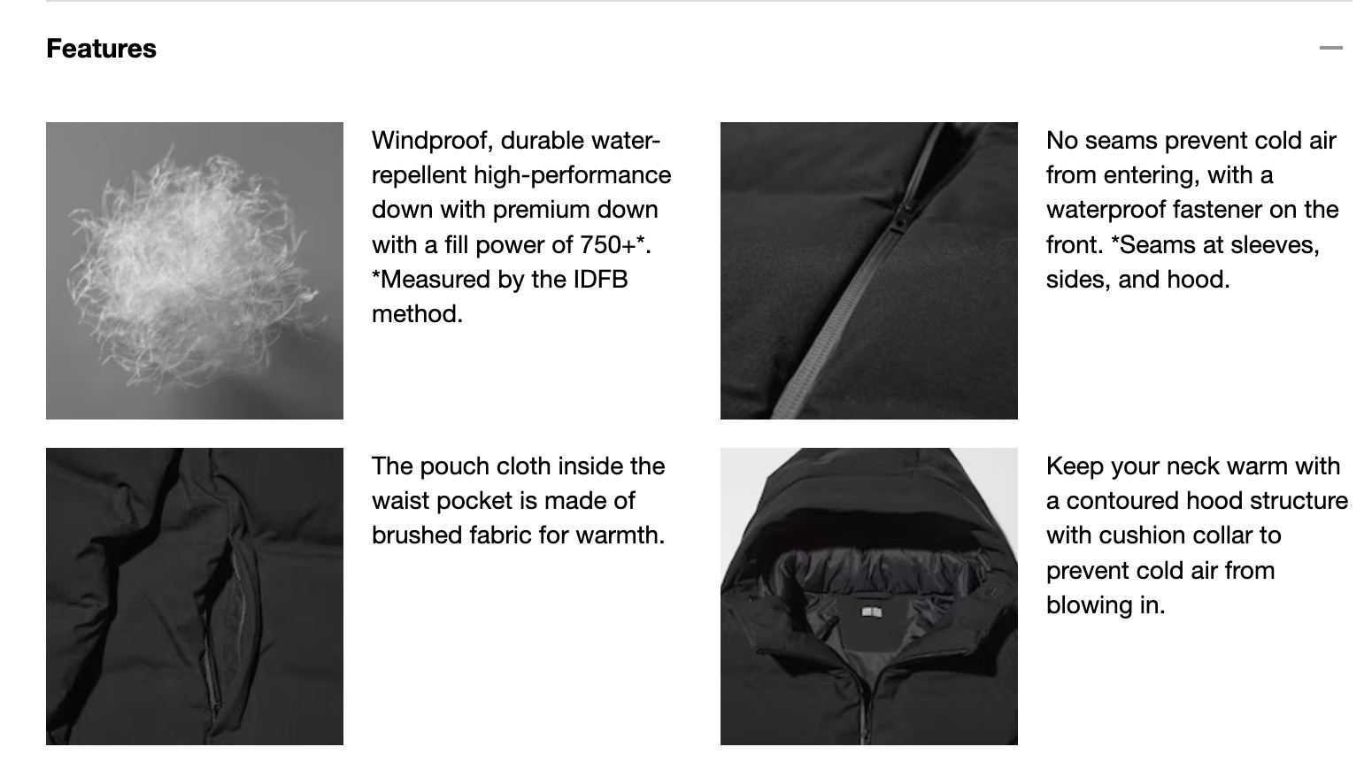 Men UNIQLO Seamless Down Parka “Warmer than The North Face” Fill Power 750+ New