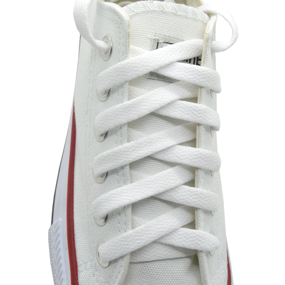 Flat 27,36,45,54,63 Athletic “White” Shoelace Sneaker Strings 1,2,4,6,12 Pairs