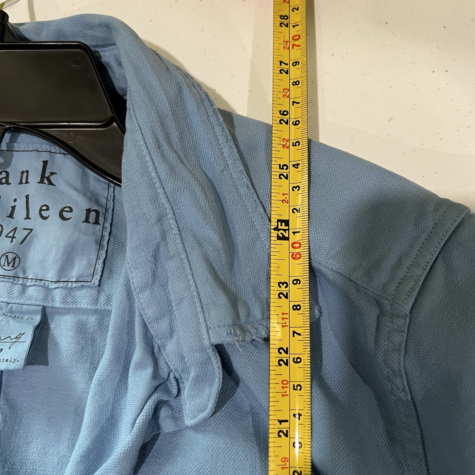 Frank & Eileen Blush Blue Barry Denim Long Sleeve Button Down Shirt Size Medium