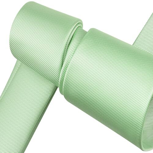 Branduce 3.15″（8cm） Men’s Solid Color Formal Woven Necktie + Gift Box Sage Green