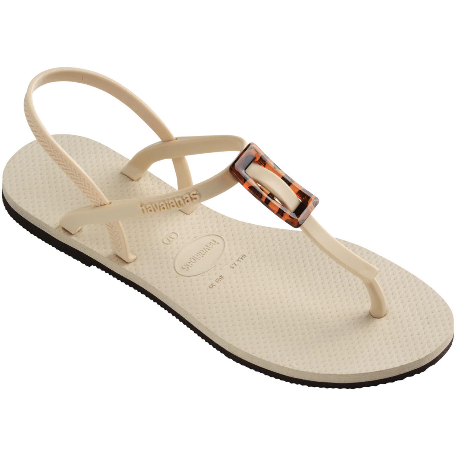 Havaianas Women’s You Paraty Buckle Beige Sz 41 EU, 9/9.5 US 4148917-0121-38