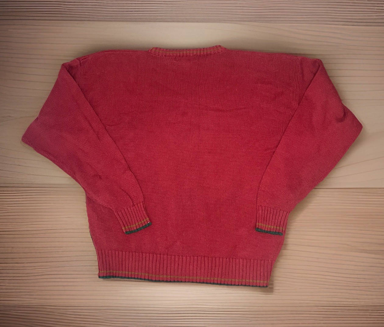 Vintage Hathaway Hand Intarsia Knit Sweater Pullover Men’s XL Hunting Theme
