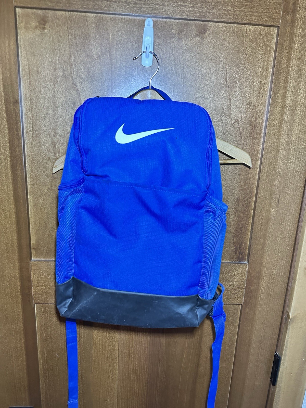Nike Brasilia Backpack Blue Black Athletic School Laptop Travel Gym Bag