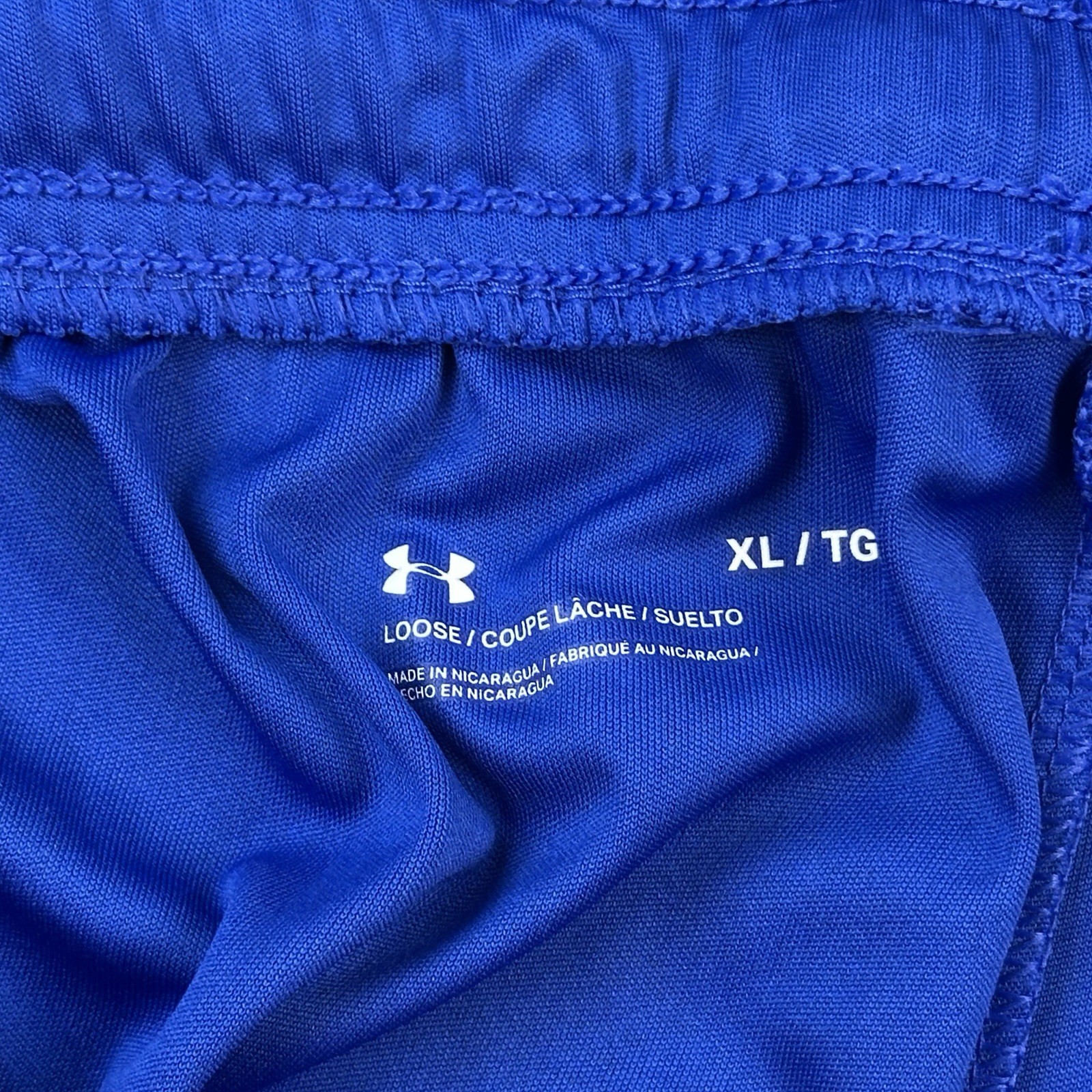 Under Armour Tech Graphic Shorts Mens XL Blue UA Logo Atheltic Drawstring NWT