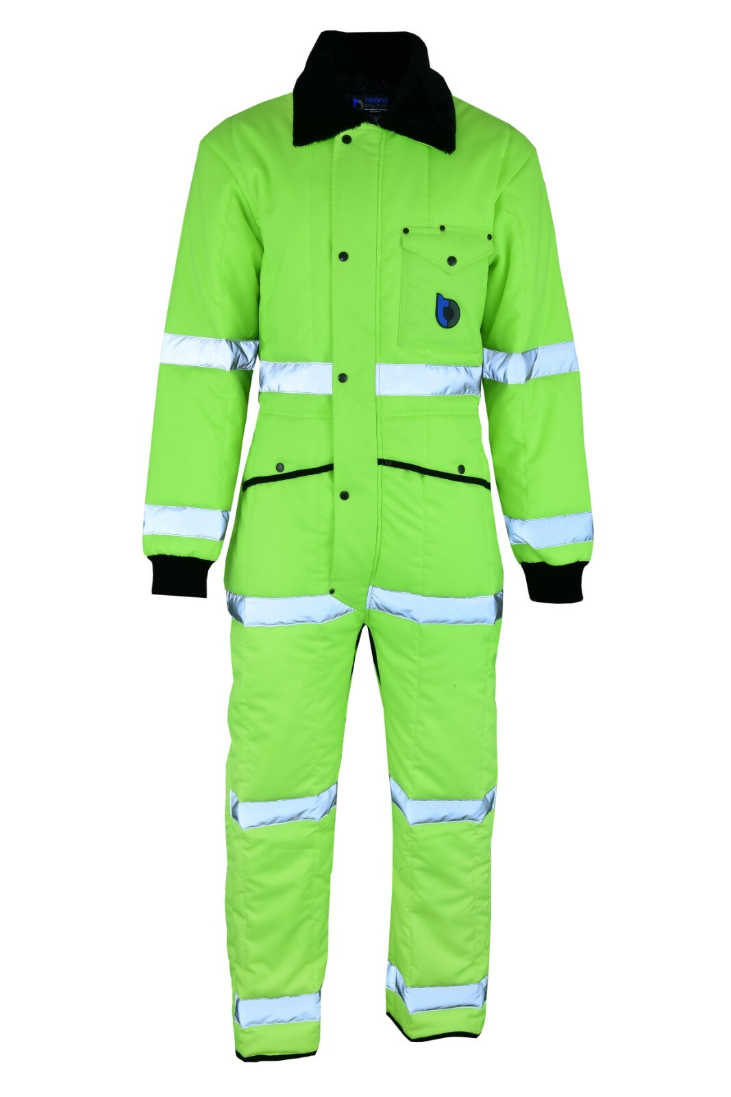 Hi-Vis Tecbro Chill Bloc Insulated Coverall Extreme Cold Weather Freezer Suit