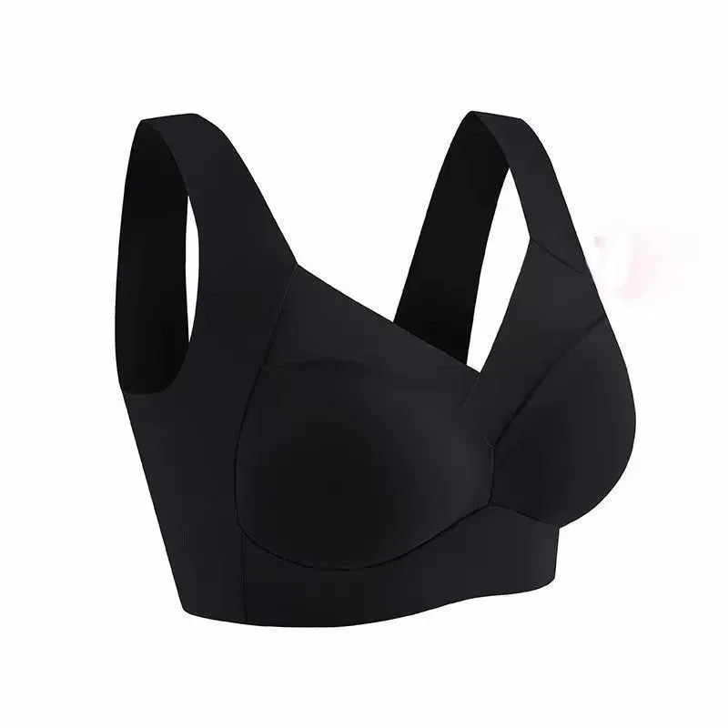 Seamless Ice Silk Sports Bra Wireless Large Size Comfort Vest Bralette 3 Pcs