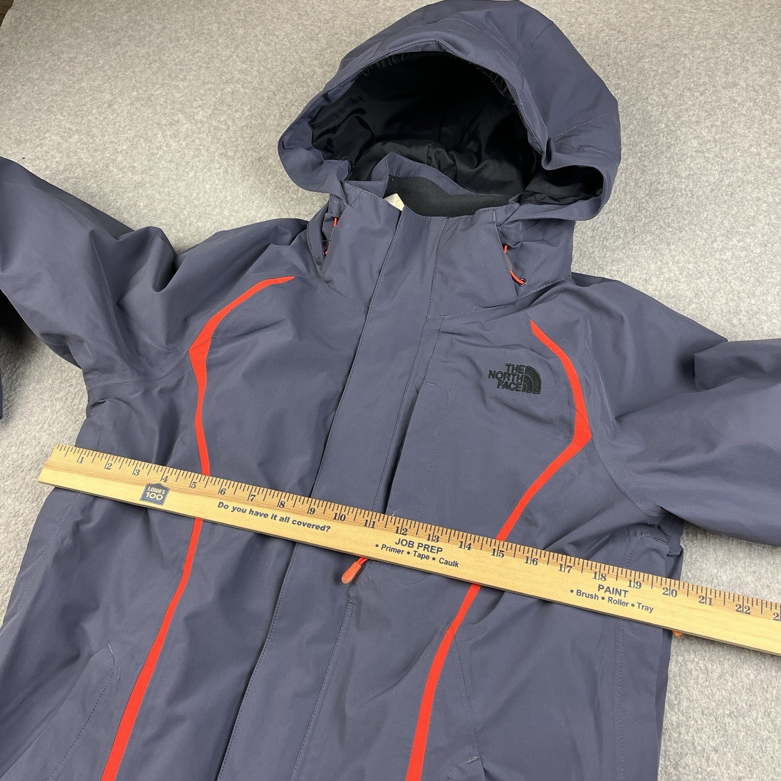 The North Face Ski Jacket Women Medium Hyvent Kira 2.0 Triclimate Greystone Blue