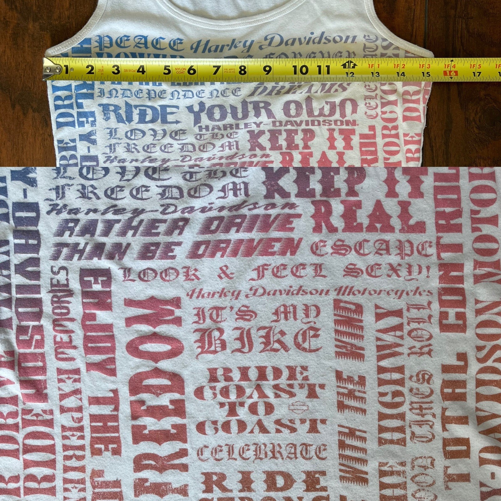 Y2K 2000s Harley Davidson Celebrate Women Riders May 2009 White Tank Top Size M