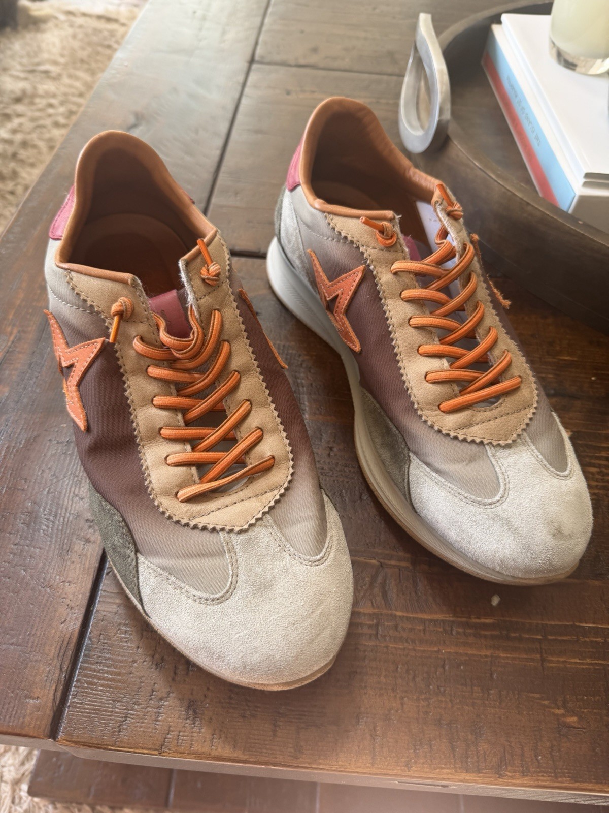 Authentic CETTI Men’s EU 44 US 11 Leather Suede Designer Sneakers Made In Spain
