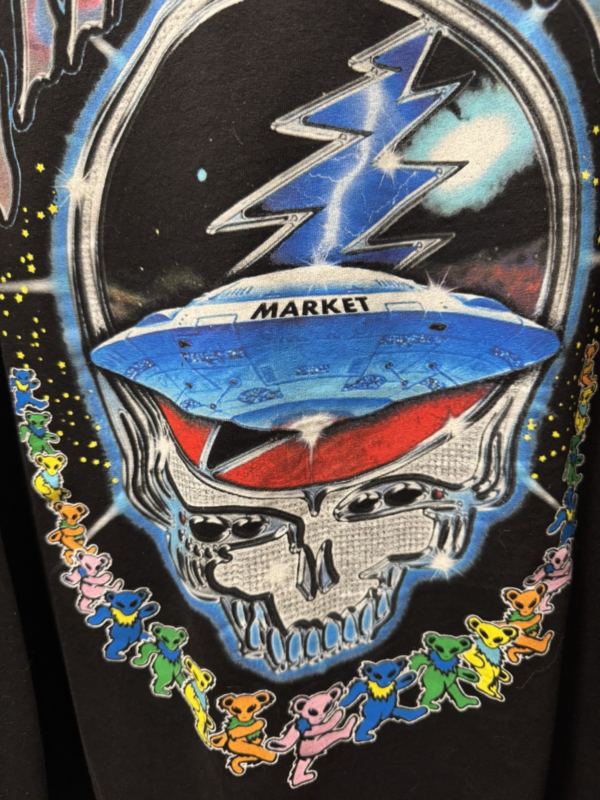 Chinatown Market Grateful Dead T-Shirt XXL 2XL Long Sleeve Alien Dancing Bears