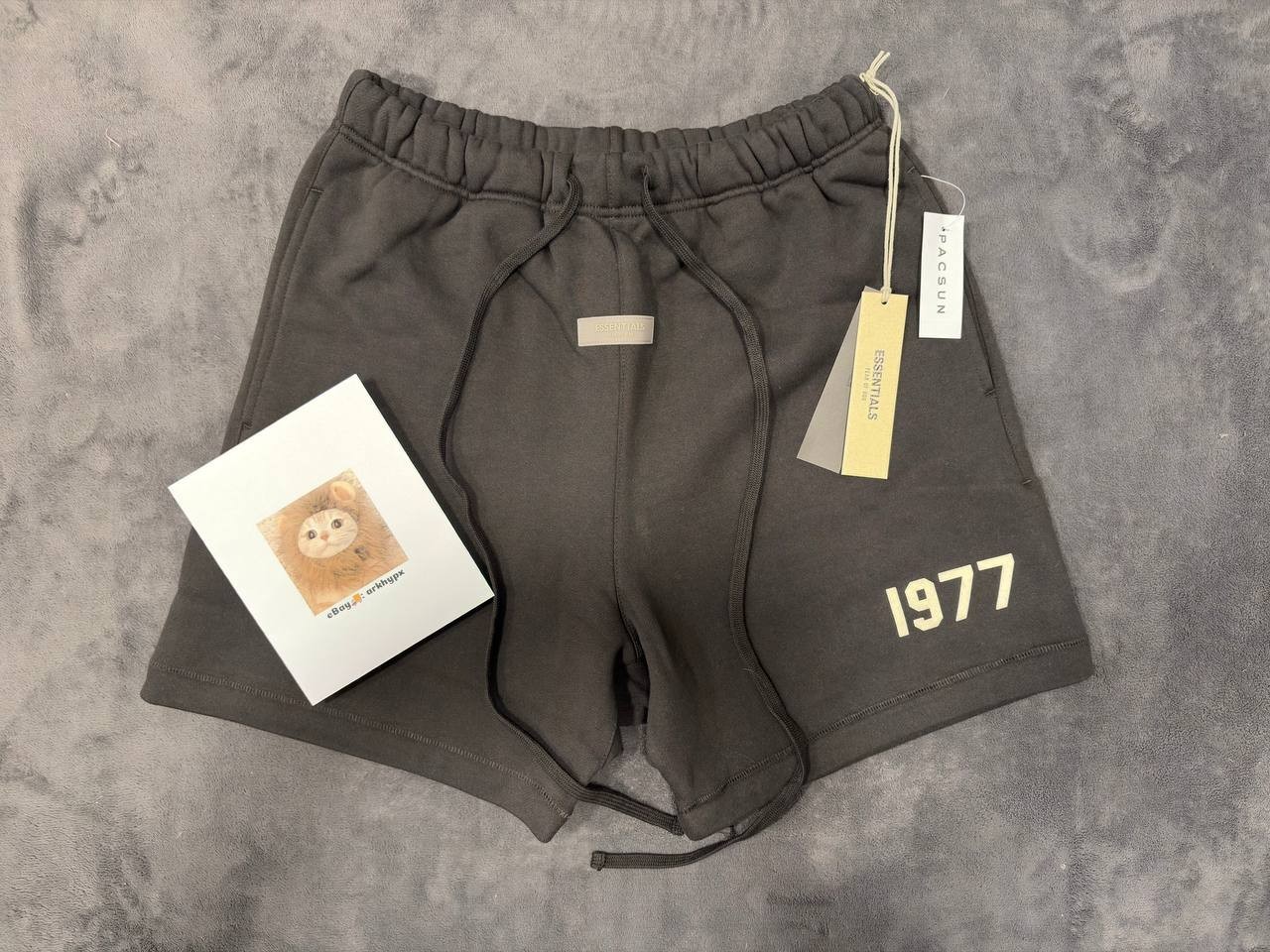 Fear Of God Essentials Shorts 1977 Iron Black/Gray – NEW WITH TAGS (XS-XL)