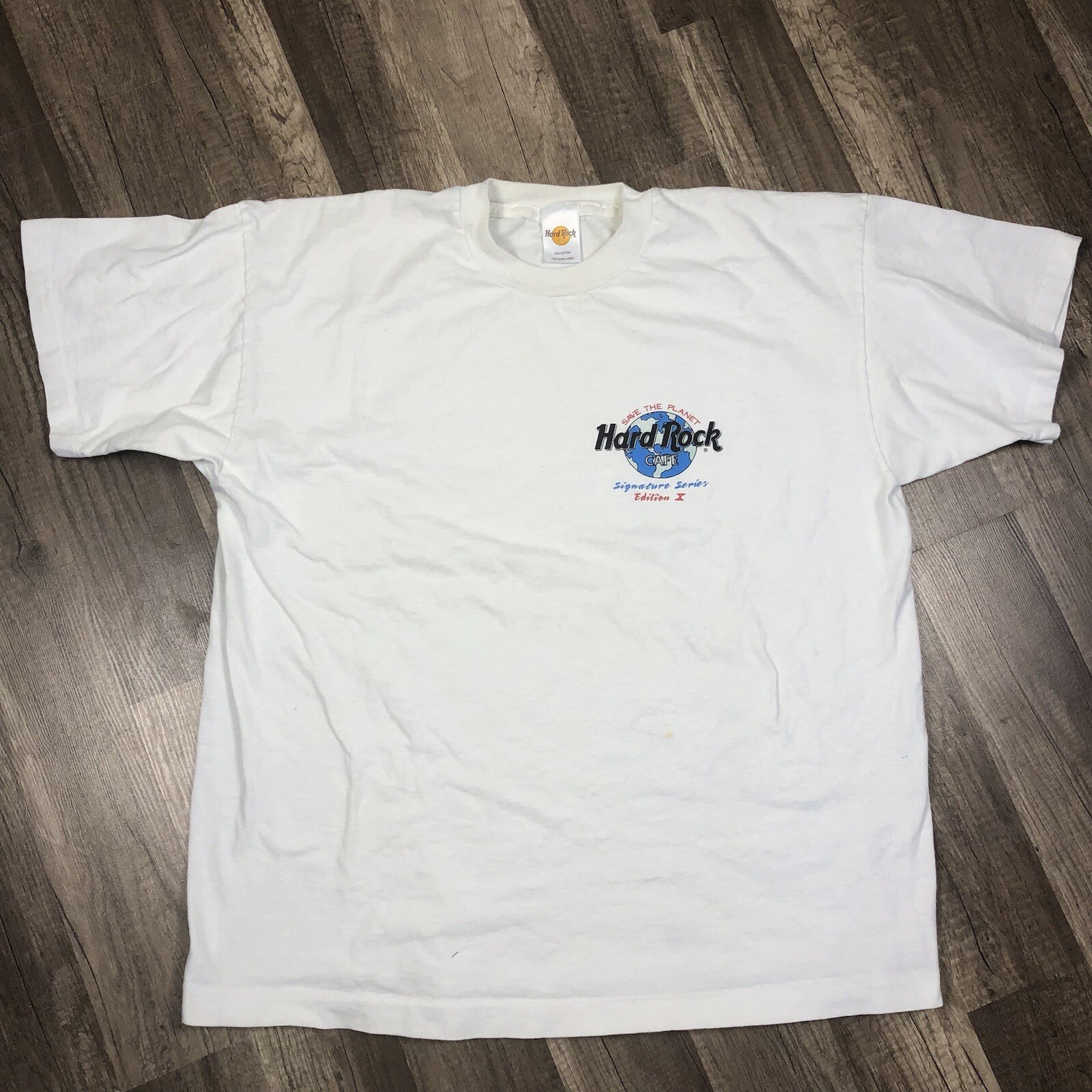 VTG 1994 Aerosmith Hard Rock Cafe Save The Planet Mens XL Single Stitch T-Shirt