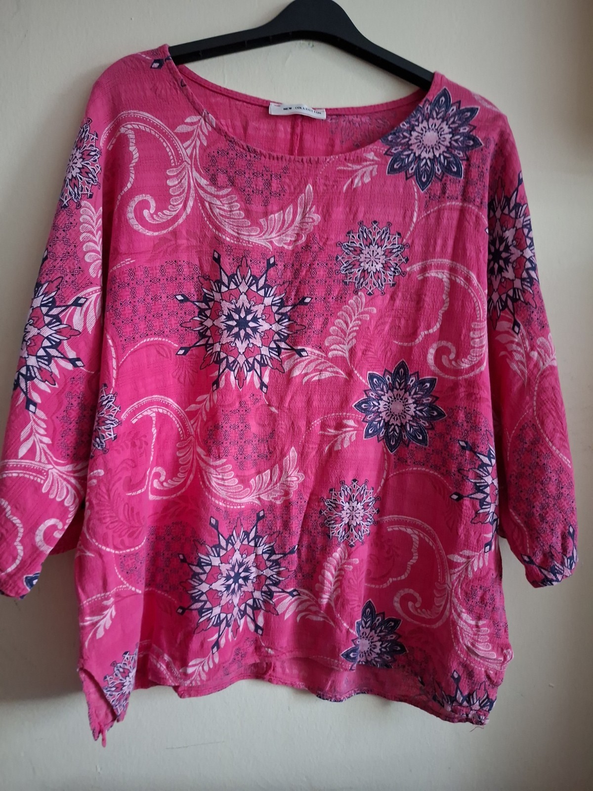 Multicolour Floral Canvas Linen Blend/Cotton Holiday Blouse Bundle Fit 18-20