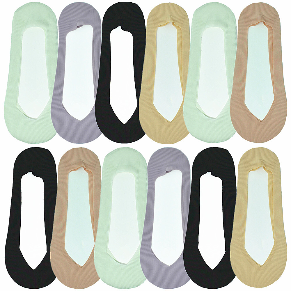 3-12 Pairs Women’s Non slip No Show Boat Invisible Silicone Ankle Low Cut Socks