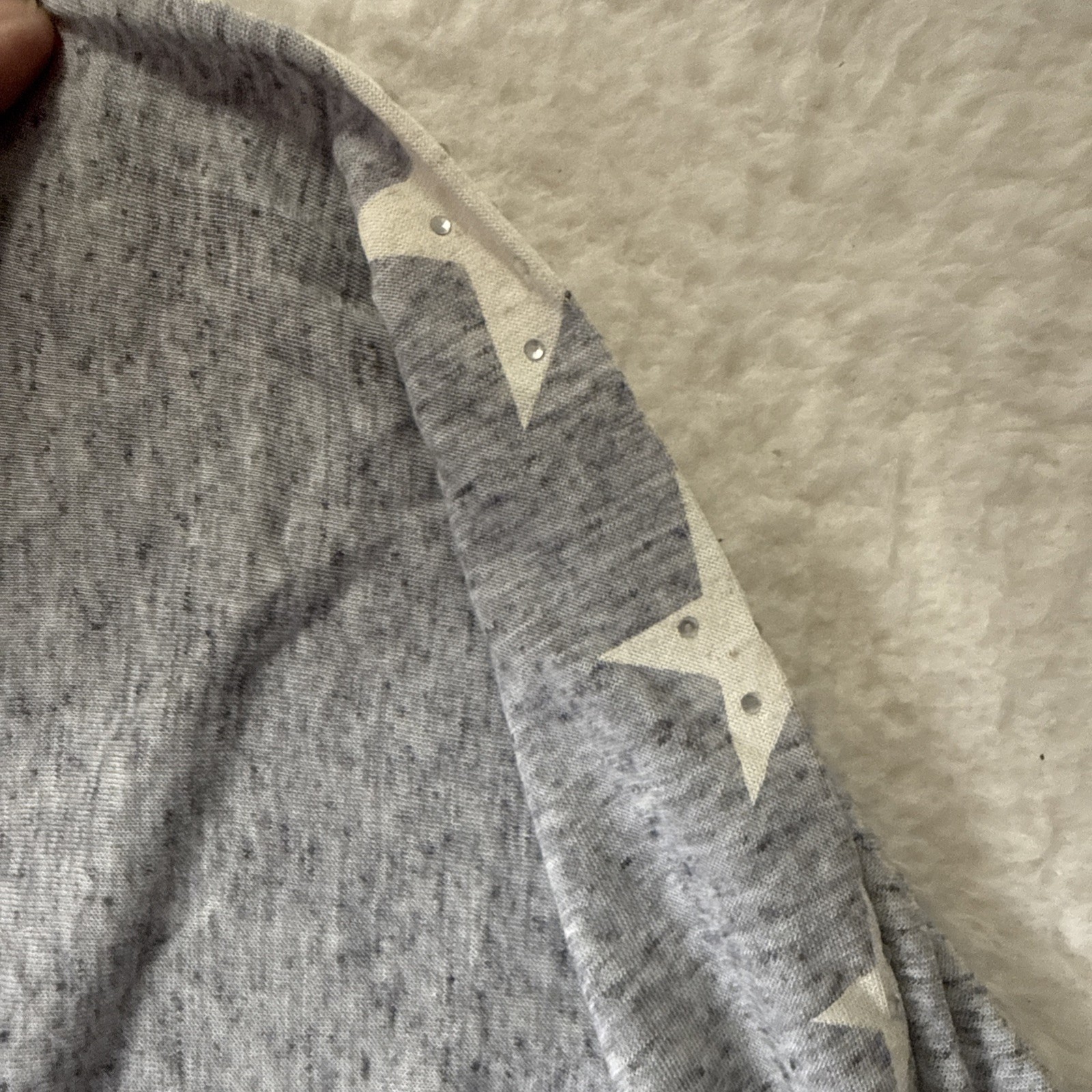 Harley Davidson Women’s White Gray Long Sleeve Bedazzled Jeweled Shirt 1W 18-20