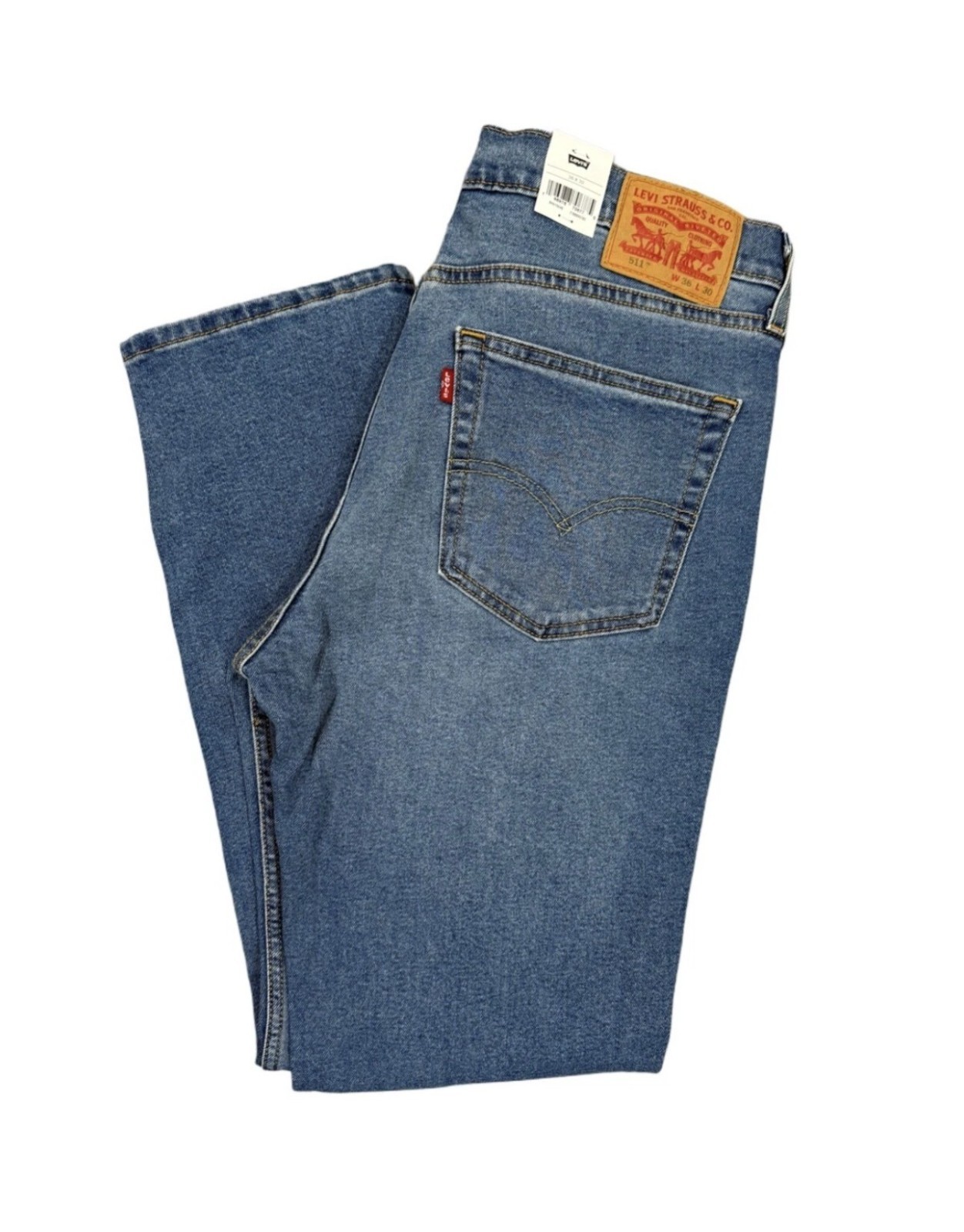Levi’s 511 Slim Fit Jeans Men’s Medium Wash Blue Denim Stretch Pants- Brand new