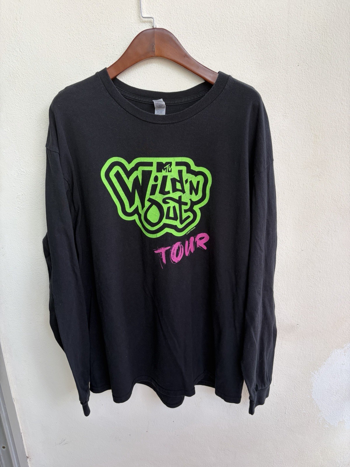 MTV Wild N Out Tour Long Sleeve Shirt Black Graphic Size L