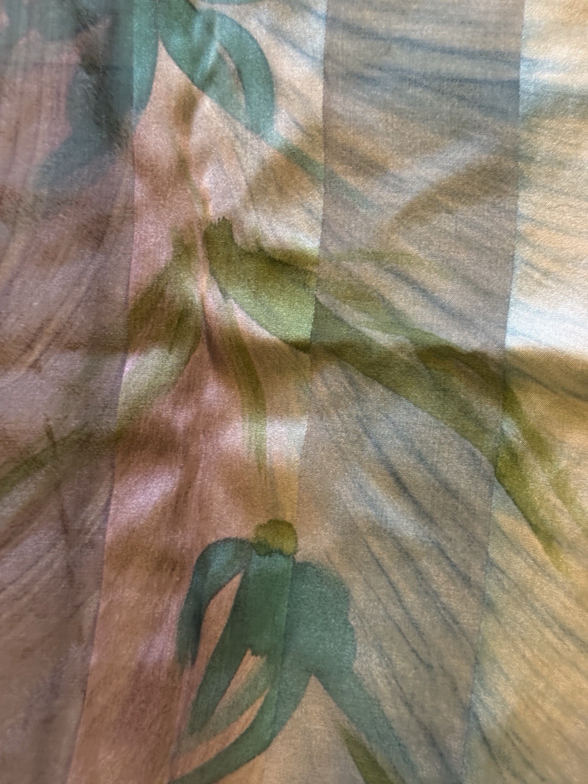 🔥 Vintage ~ PIERRE BACCARA ~ Silk Scarf ~ Size 16-1/4” X 59-1/4” Made In France