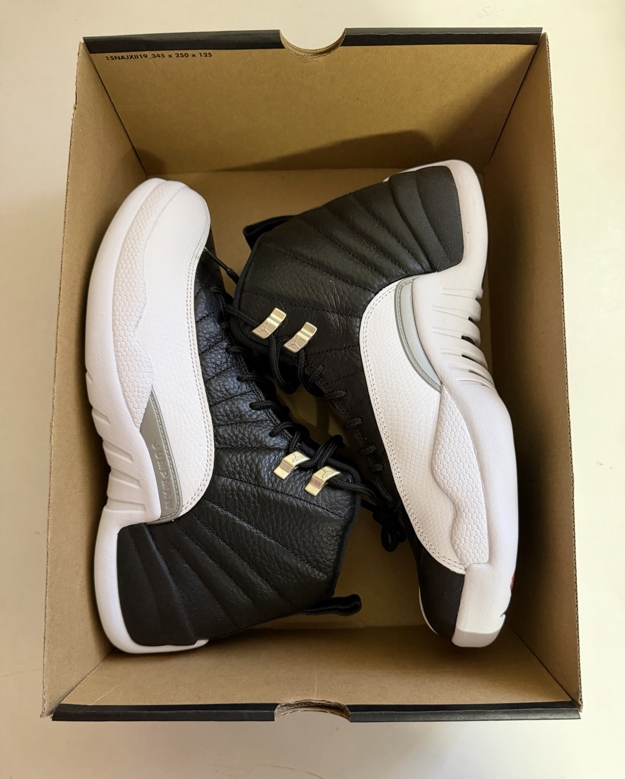 Nike Air Jordan 12 Retro Playoff 2022 Mens Sz 9 Black White CT8013-006 NEW!!!