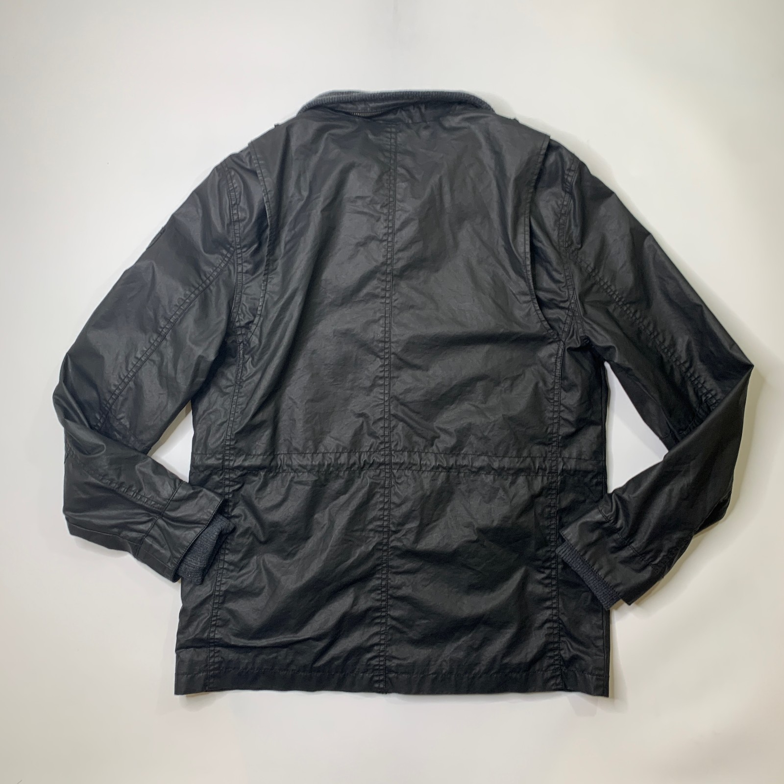 Buffalo David Bitton Jacket Mens L Full Zip Military Utility Cotton Blend Canvas