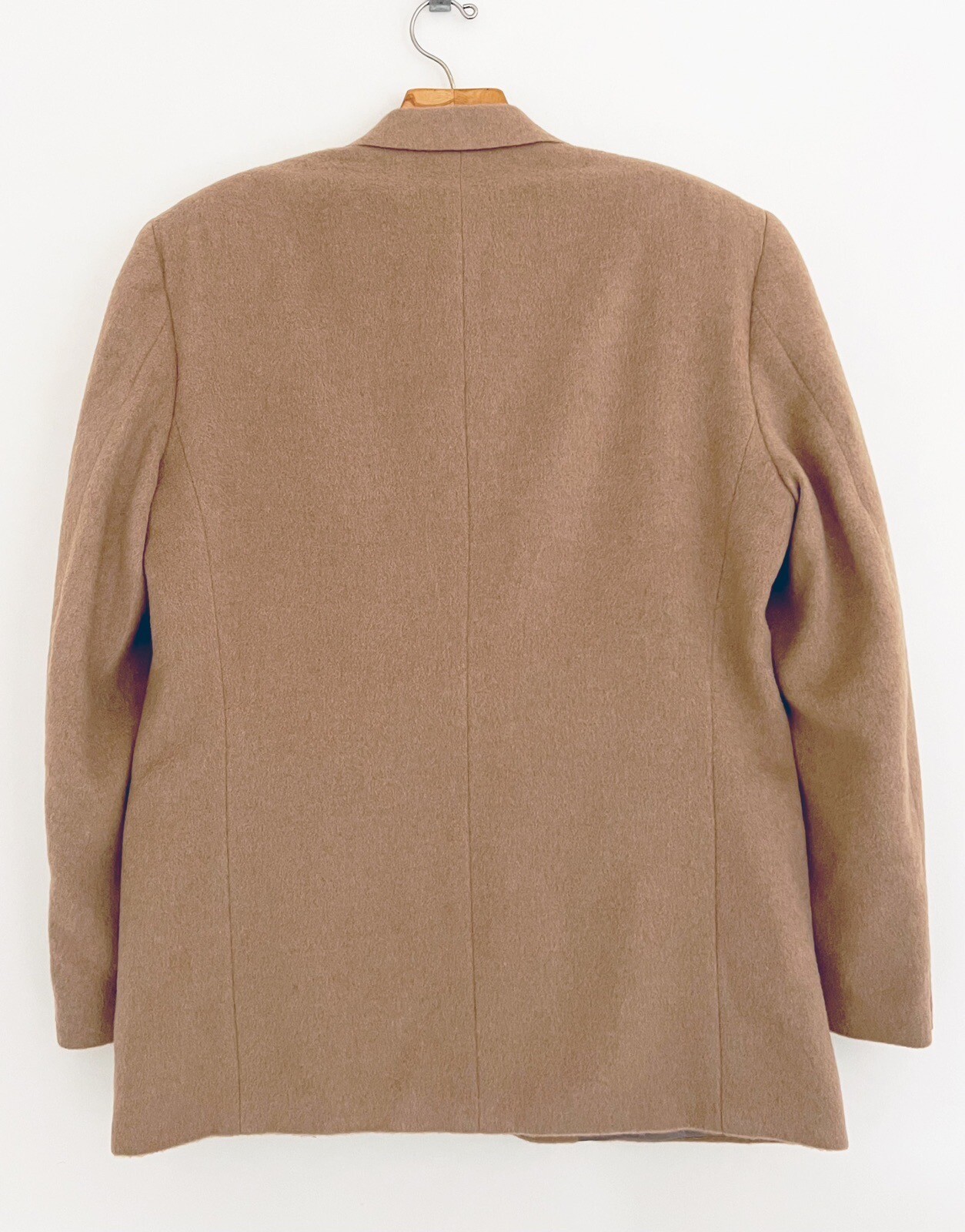 Vtg TAILORS ROW Deansgate 100% Camel Hair Sport Coat Blazer Jacket Men 44L Tan