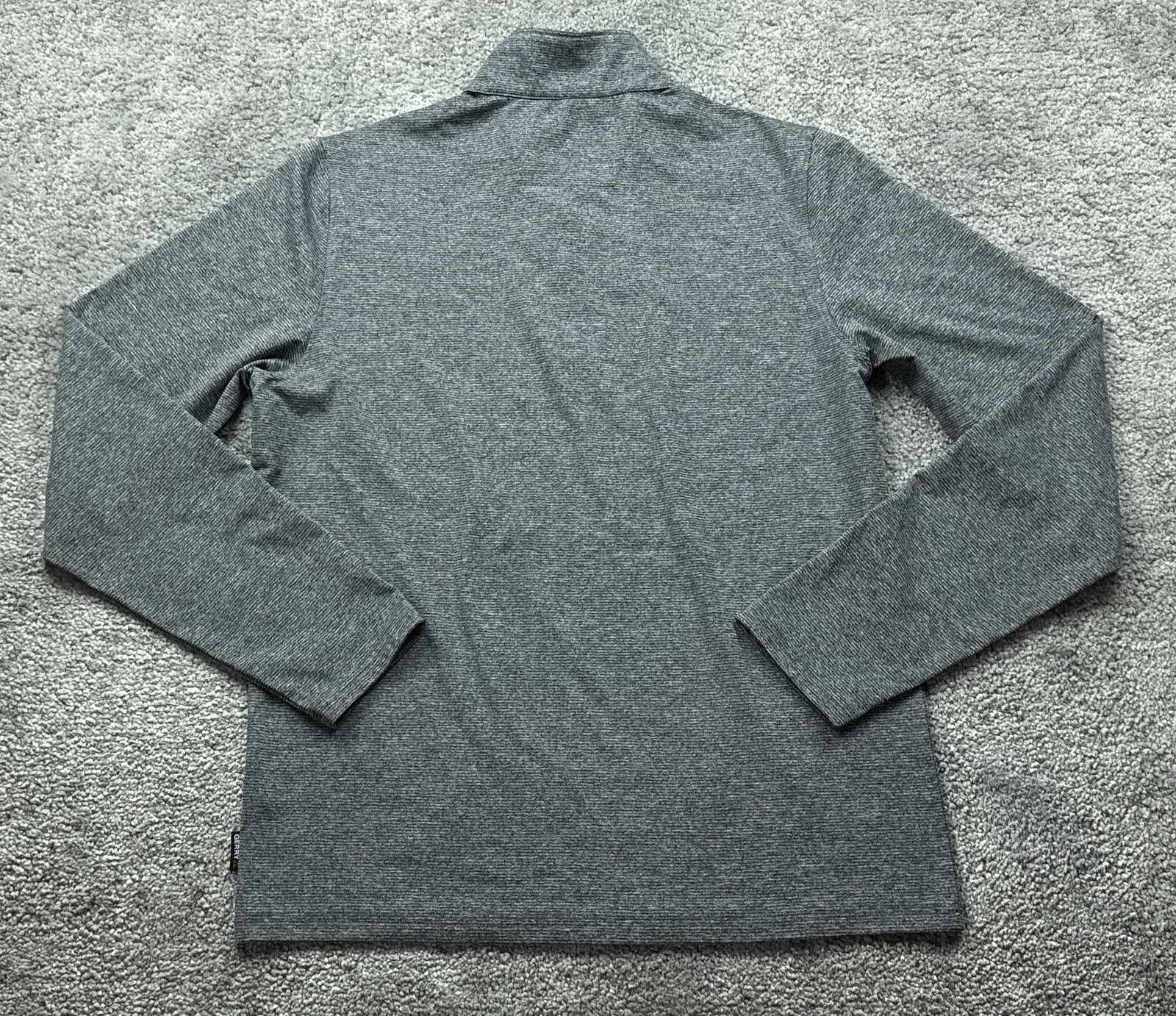Gerry Pullover Mens M Gray 1/4 Zip Long Sleeve Mock Neck Breathable Tagless