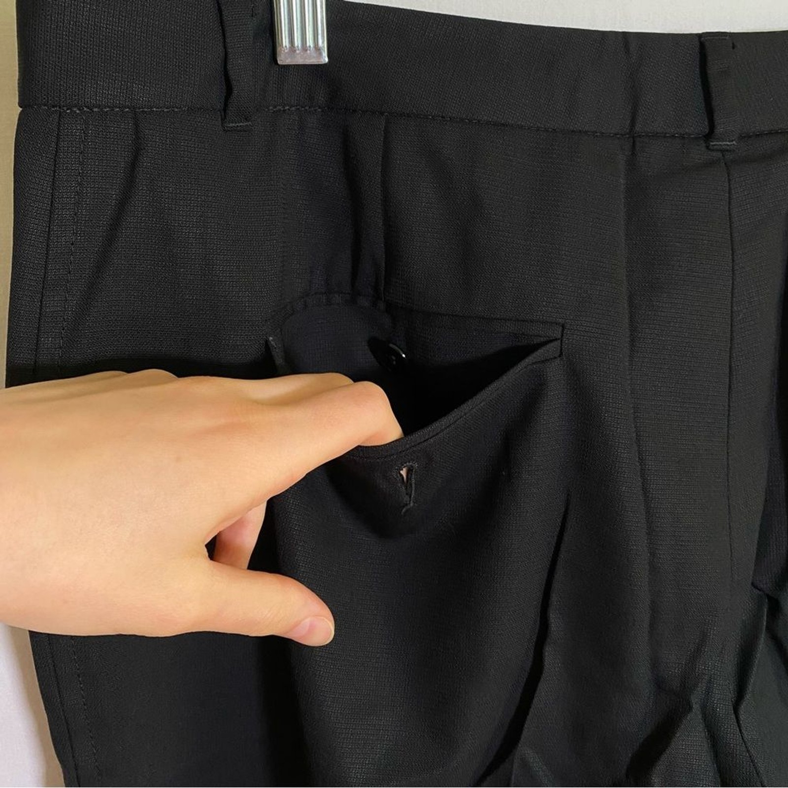 Dolce & Gabbana | Black Wool Dress Pants w Pockets Size 48 Italy/ 38 US Men