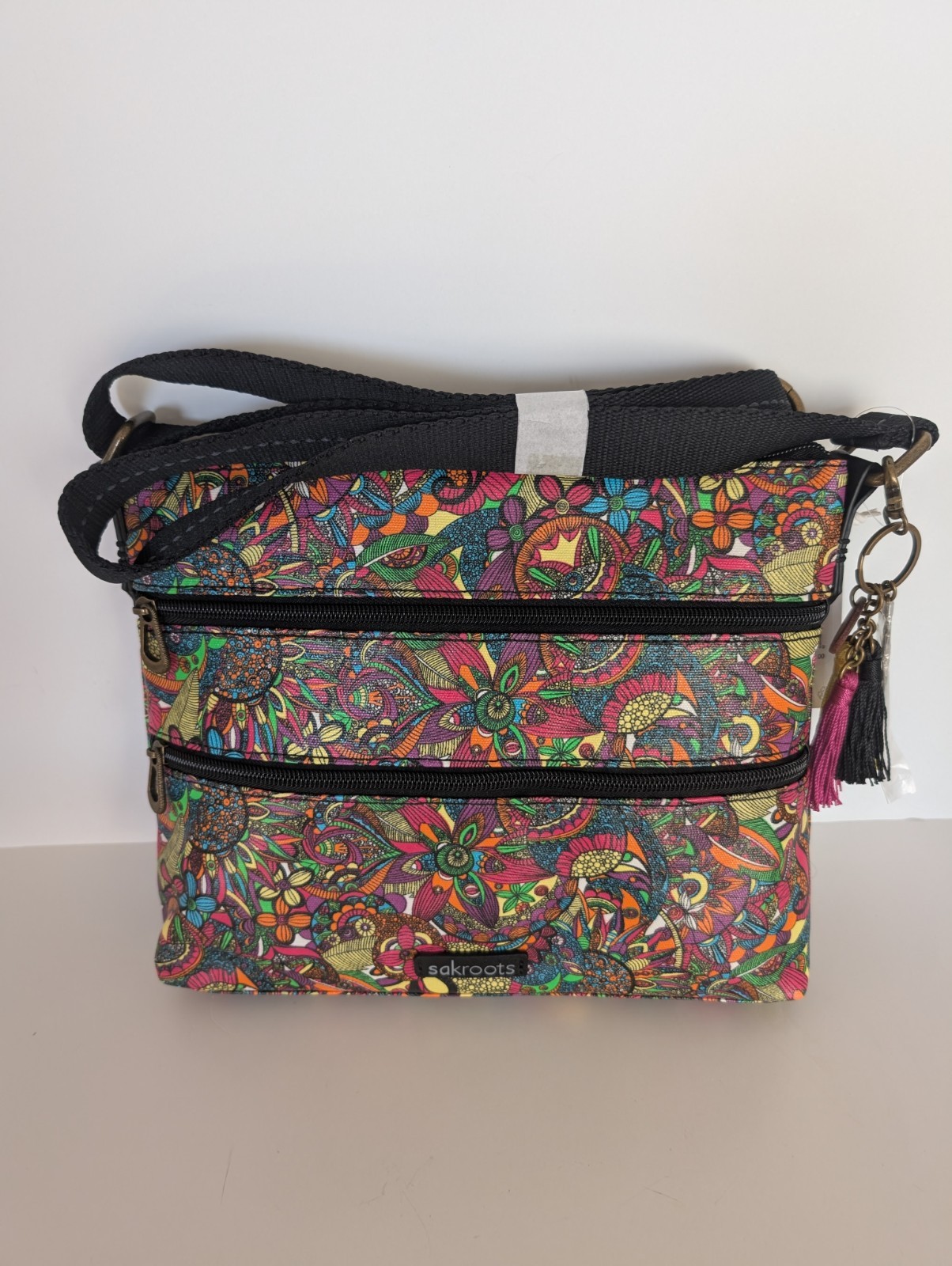 Sakroots Artist Circle Colorful Floral Crossbody Purse~BRAND NEW w/ TAGS