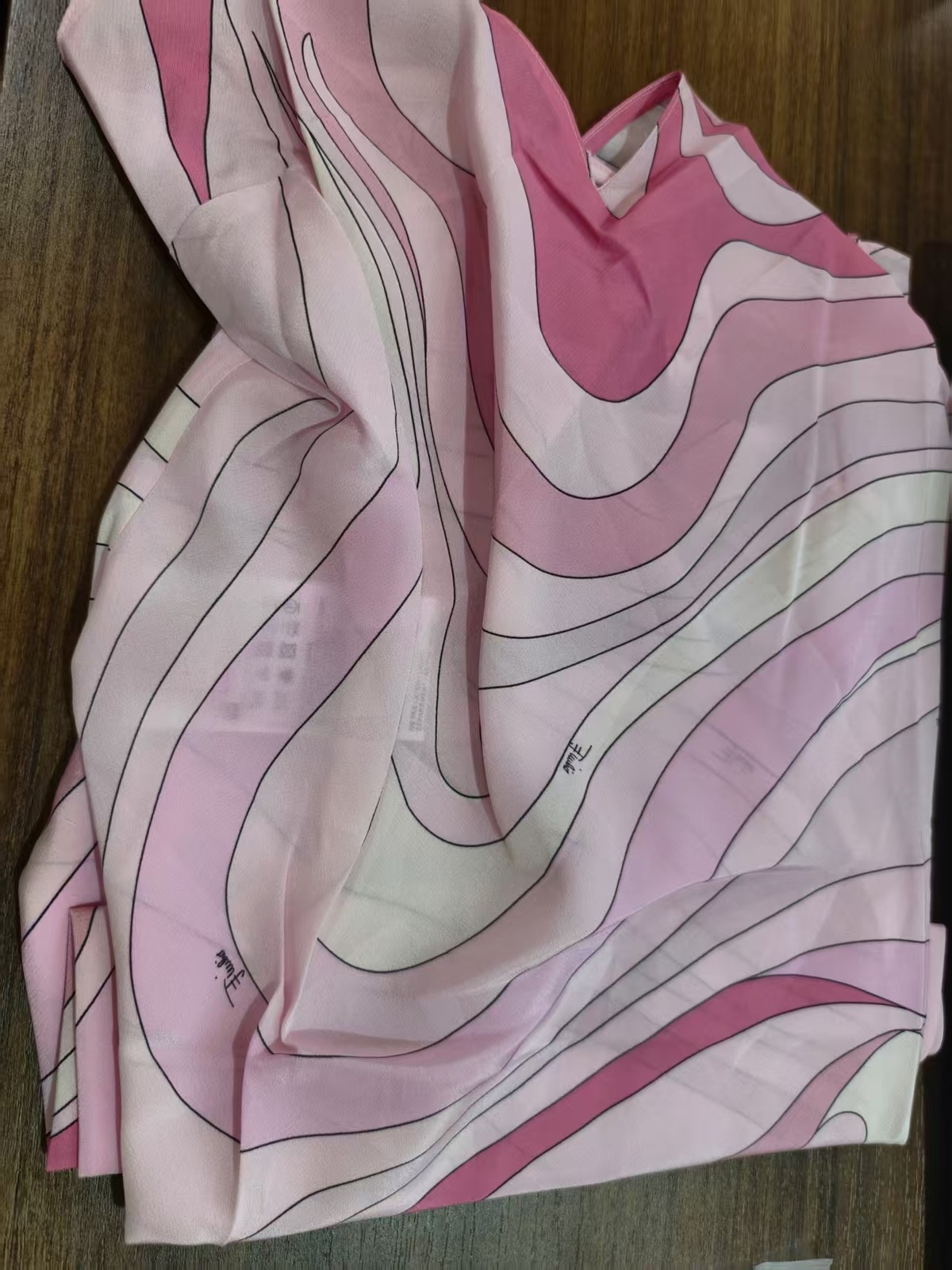 Emilio/ Pucci Silk Print Halter Dress