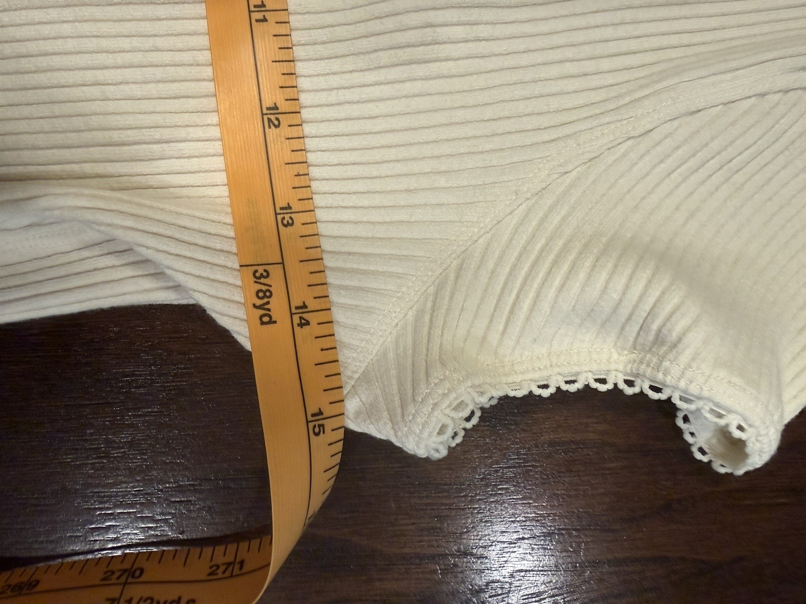 Intimately Free People Most Wanted Cardi Top Sz L Ribbed Button-Front in Ivory