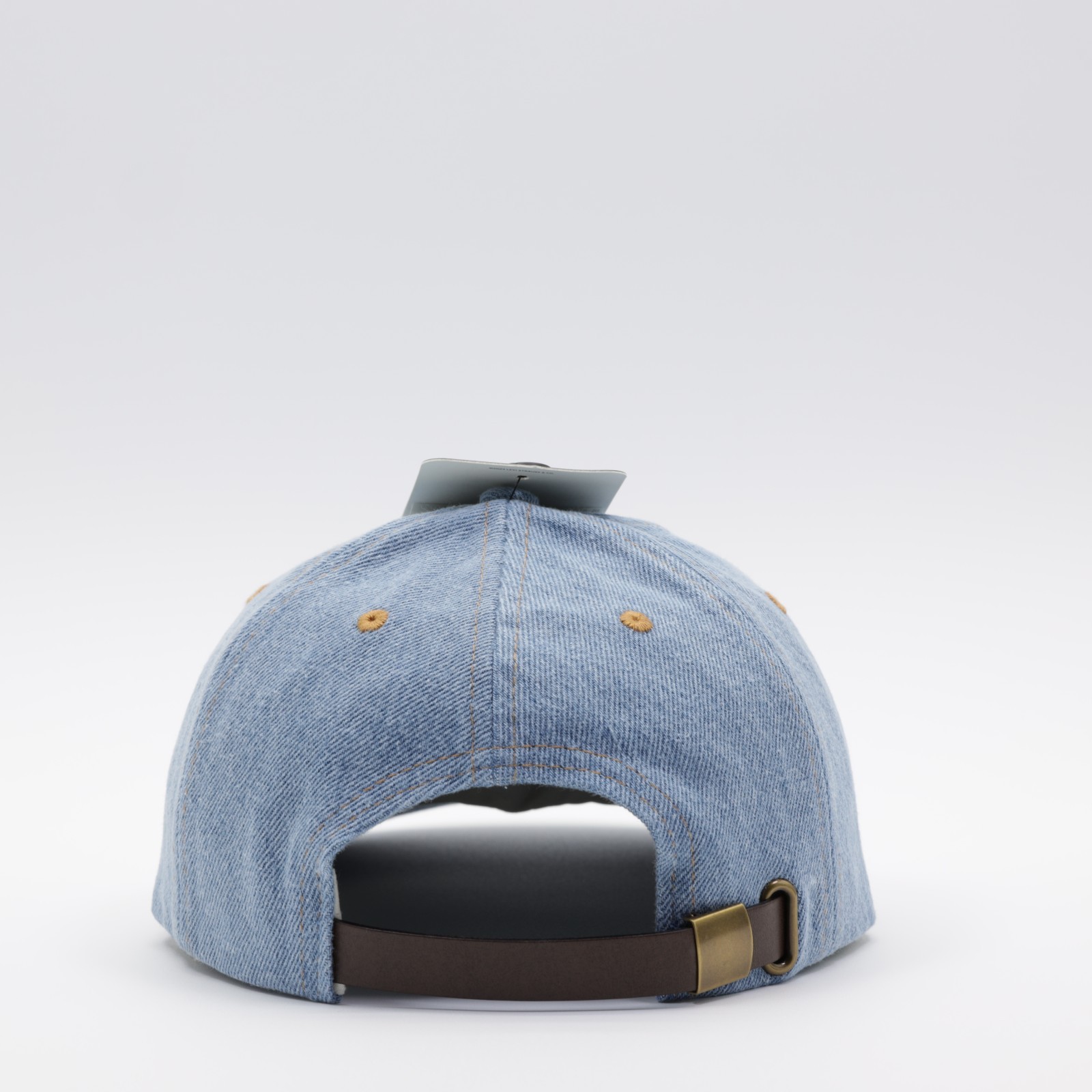 Levi’s Men’s Relaxed Adjustable Leather Patch Denim Dad Cap Light Blue One Size