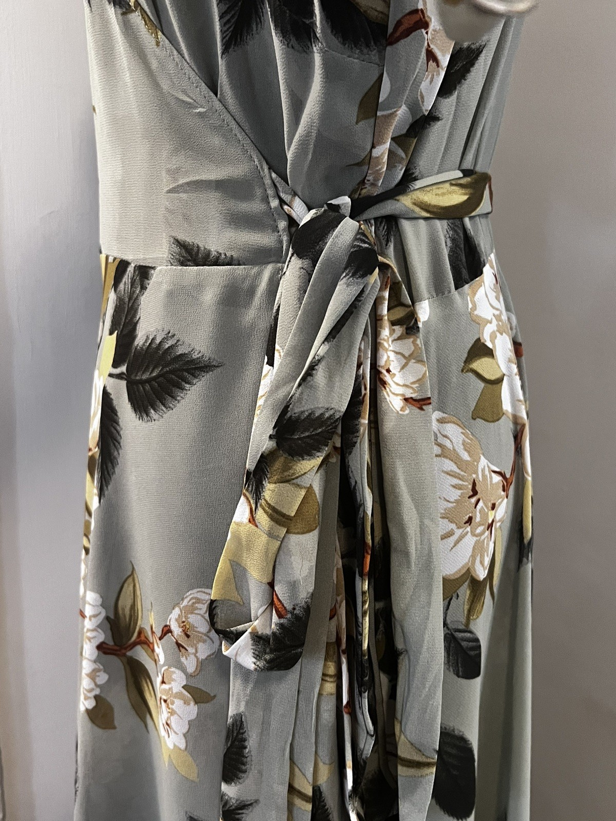 City Chic Womens Magnolia Wrap Maxi Dress, geenmulti, Plus Size, 14W