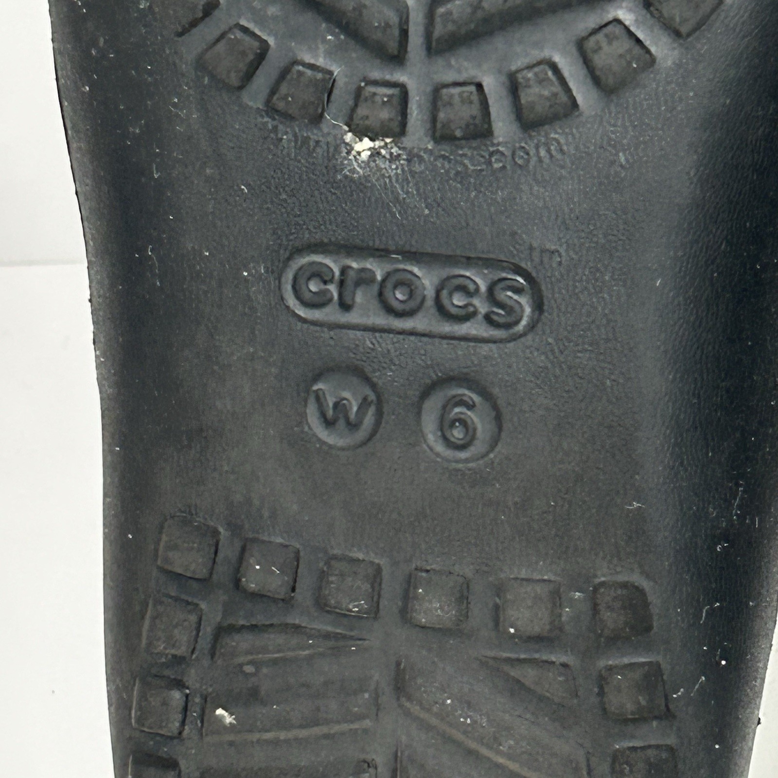 Crocs Flip Flops Kadee II Womens 6 Iconic Comfort Flip Flops Black Slip On Thong