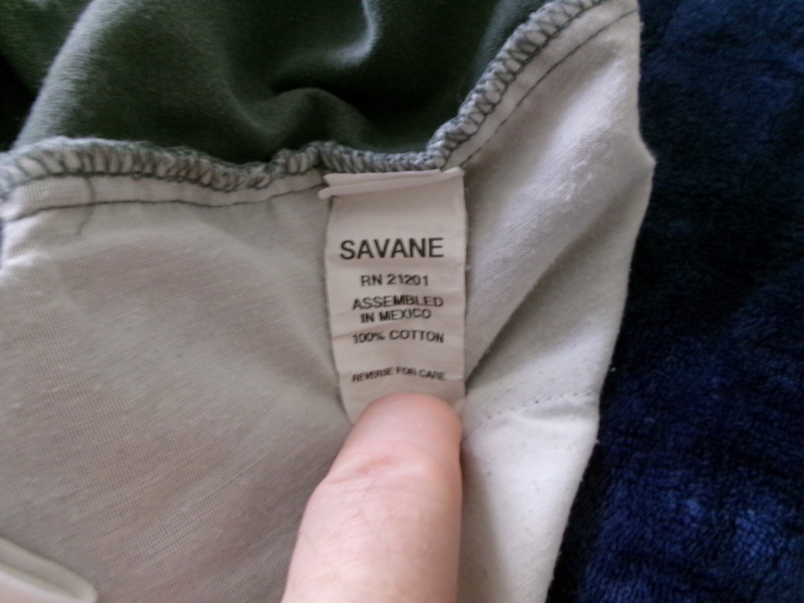 Savane Men’s Stretch 100% Cotton Cargo Shorts Size 33 Artichoke Green