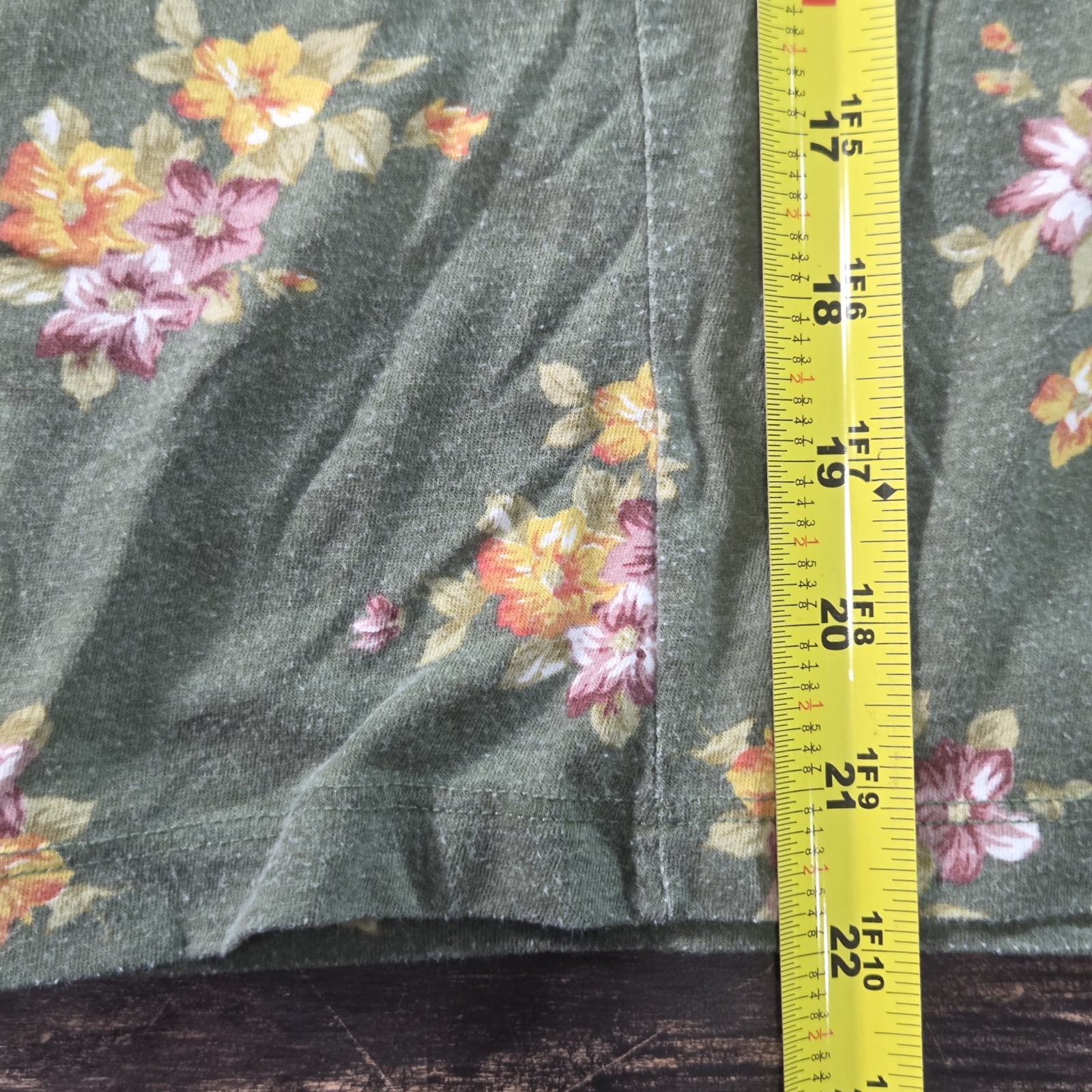 Bongo Women’s Green Floral Crop Top Size XL