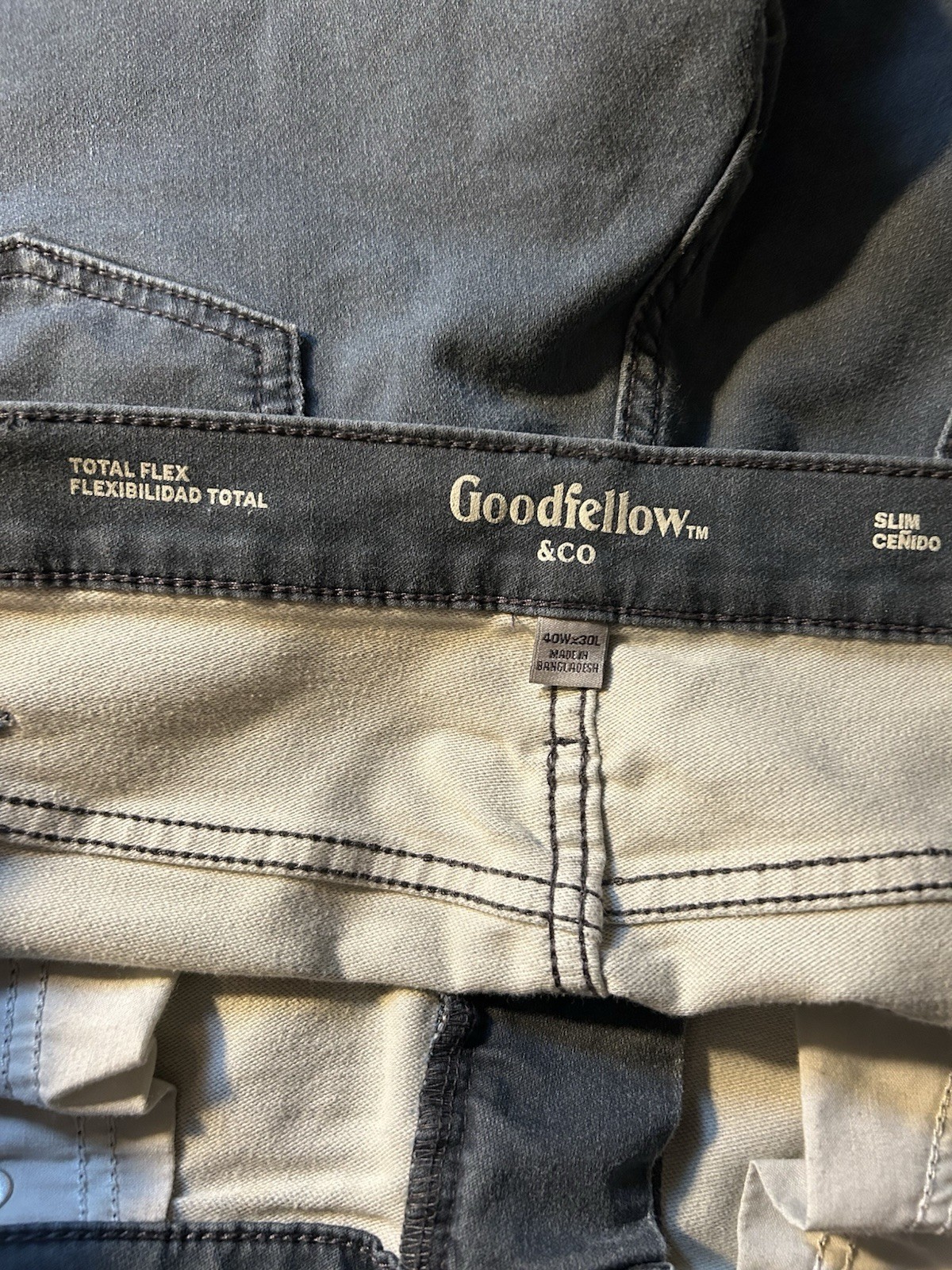 Goodfellow & Co Total Flex Slim Fit Dark Wash Gray Denim Jeans Stretch 5-Pocket