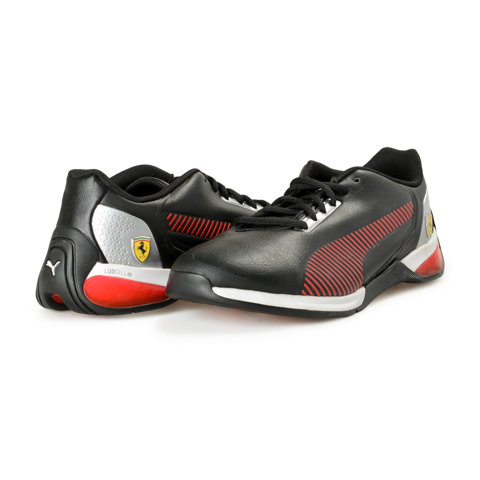 Puma X Scuderia Ferrari Black Athletic Sneakers Shoes US 7 UK 6 EU 39