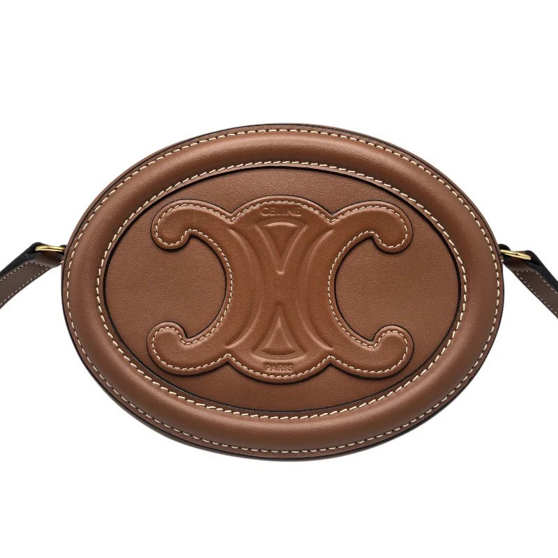 CELINE Crossbody Oval Passe Syriel Triomphe Shoulder Bag 10I703 #OKB3620