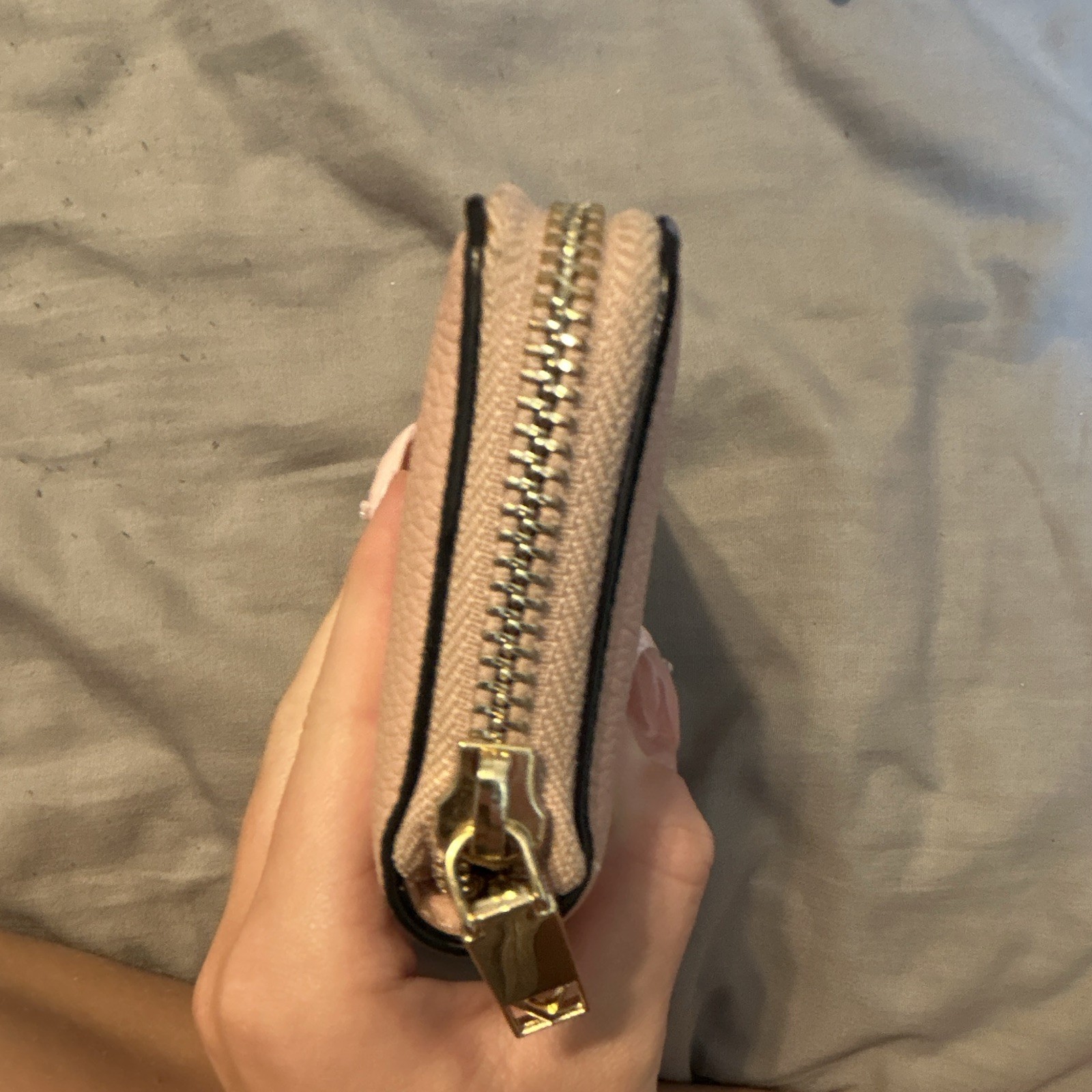 Victoria’s Secret Pink Quilted Zip-Around Wallet Logo Credit Card Slots